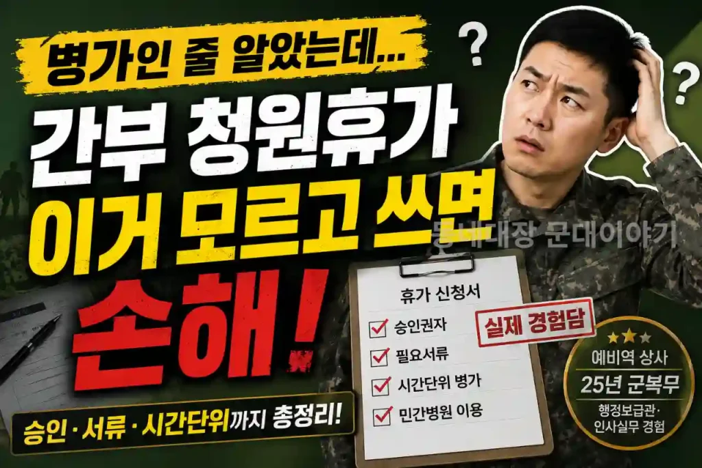 군 간부 청원휴가