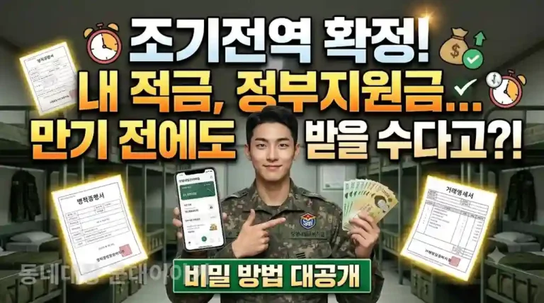 조기전역자 장병내일준비적금 해지