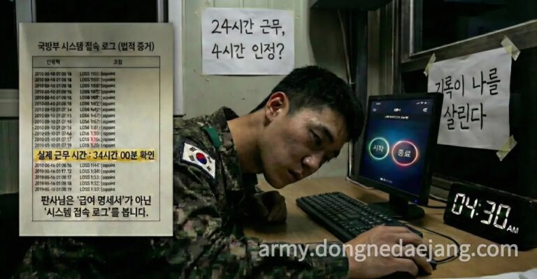 군인 야간근무, 수당보다 중요한 ‘실제 근무 시간’ 증빙! “이 버튼 안 누르면 100% 후회”