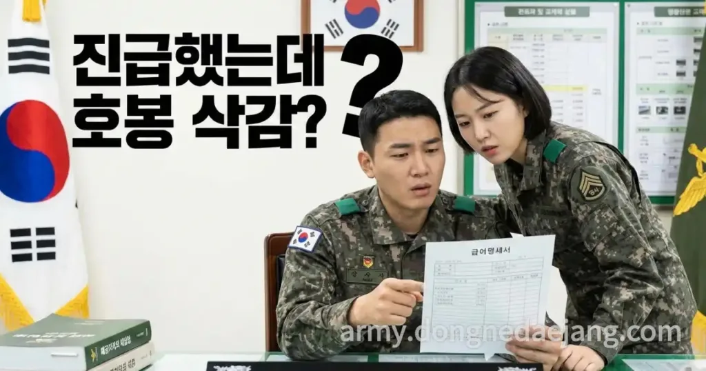 부사관 진급 후 호봉이 줄어드는 이유｜중사·상사·원사 호봉 확인법 대표 이미지