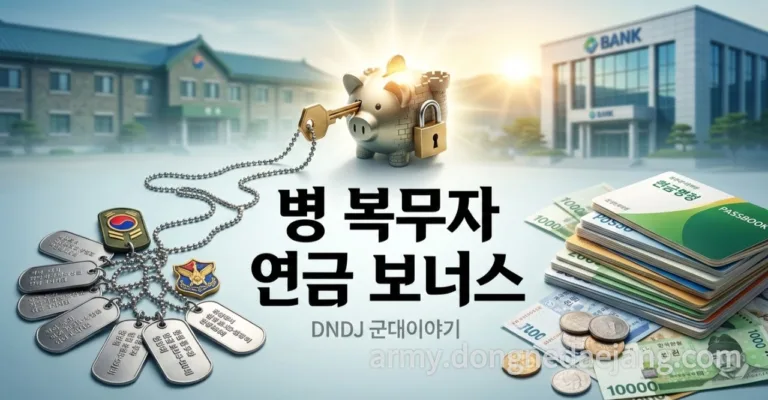 군복무 크레딧 추납 신청: 남들보다 연금 더 받는 법