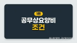 군 복무 중 다리·골반 통증, 공무상요양비 신청방법과 준비서류