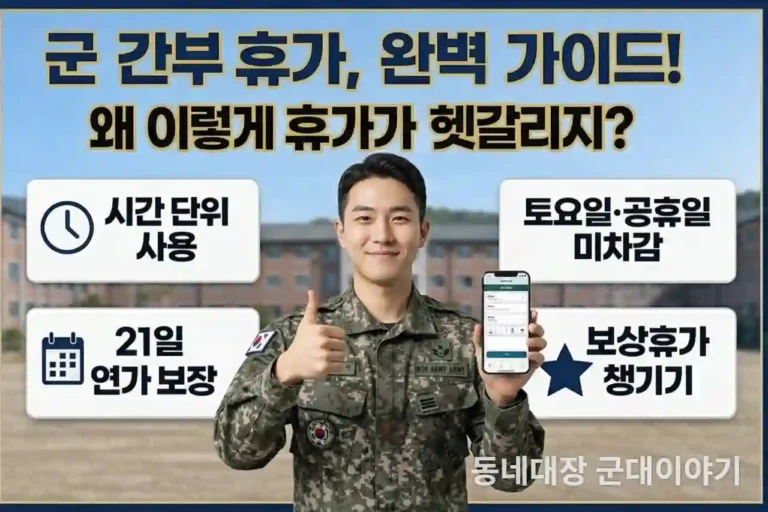 군 간부 휴가 일수 규정 최종본