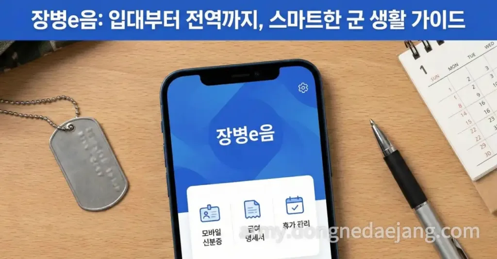 장병e음 사용법 총정리|모바일 신분증·급여명세서·군 복지까지