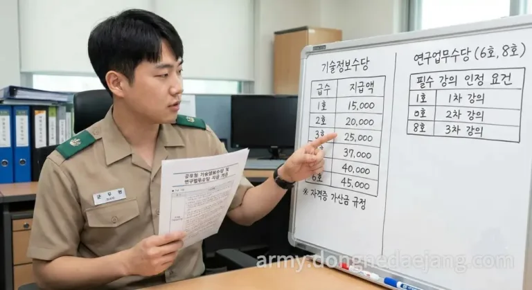 2026 군인 특수업무수당 중 군무원 기술정보수당과 연구업무수당 지급 기준 : 내 전문성에 맞는 혜택 찾기