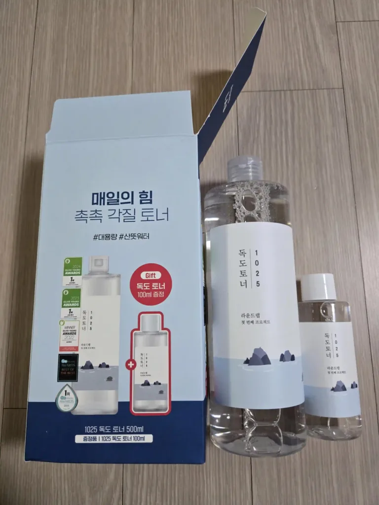 군마트 독도 토너 라운드랩 추천 : 올리브영 촉촉 각질 토너 성분 분석 후기