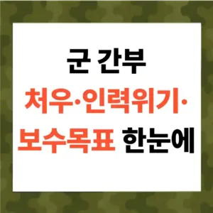국방 간부 처우·인력위기·보수목표 한눈에