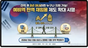 예비역 현역 재임용: 상사까지? 6년으로 늘어난 기회, 다시 군복을 입어야 할 이유