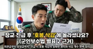 군인 장교 진급 호봉 삭감, 소위부터 장군까지 깎이는 개수와 진짜 이유