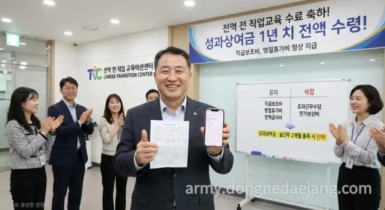 전직지원교육 수당, 성과상여금 1년 치 전액 다 받는 비결