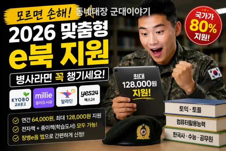 2026 맞춤형e북 지원 계획 128000원 손해
