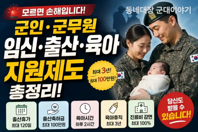 군인 및 군무원 임신·출산·육아제도 한눈에 알아보기