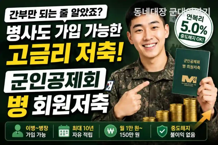 군인공제회 병 회원저축 간부만 복리적금 고금리 가입할수있는거 아님