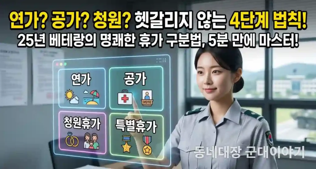 연가 공가 청원휴가 특별휴가 차이와 사례