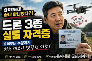 드론 3종 실물 자격증 발급, 수료했는데 뭘 또 신청해야 하지?