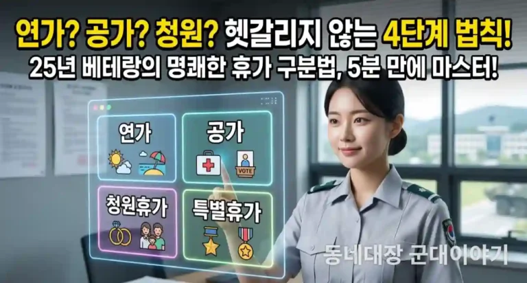 연가 공가 청원휴가 특별휴가 차이와 사례