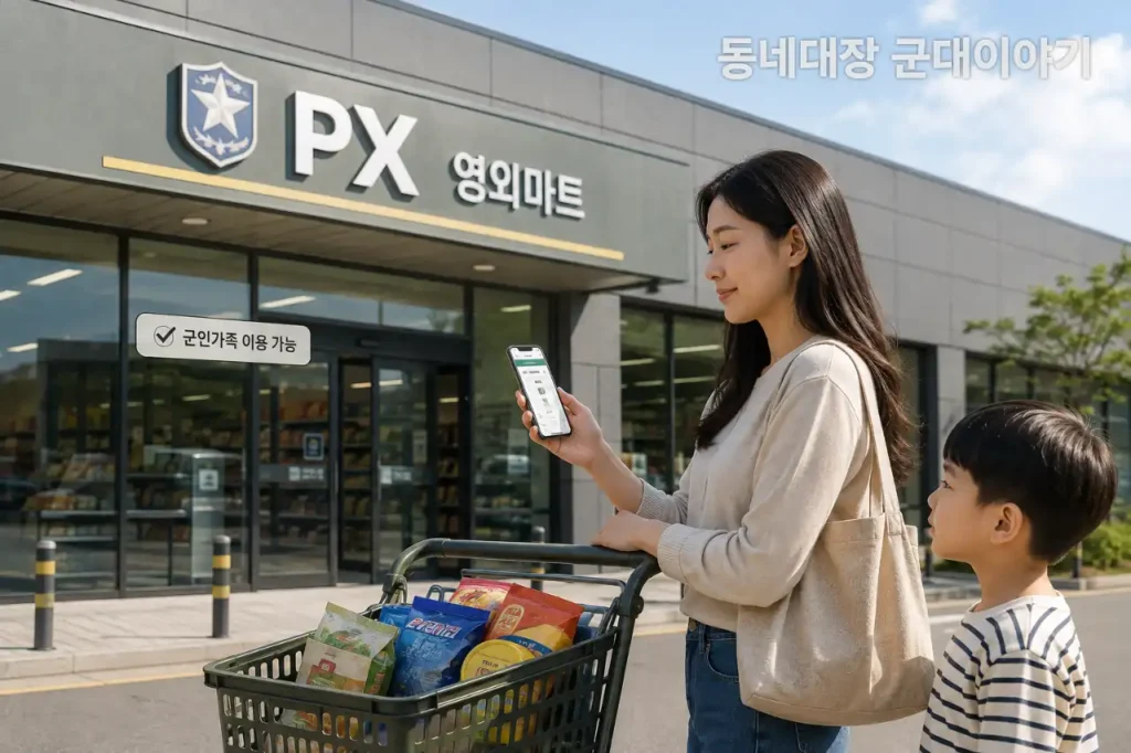 군인 가족 군마트 이용 가족이용편