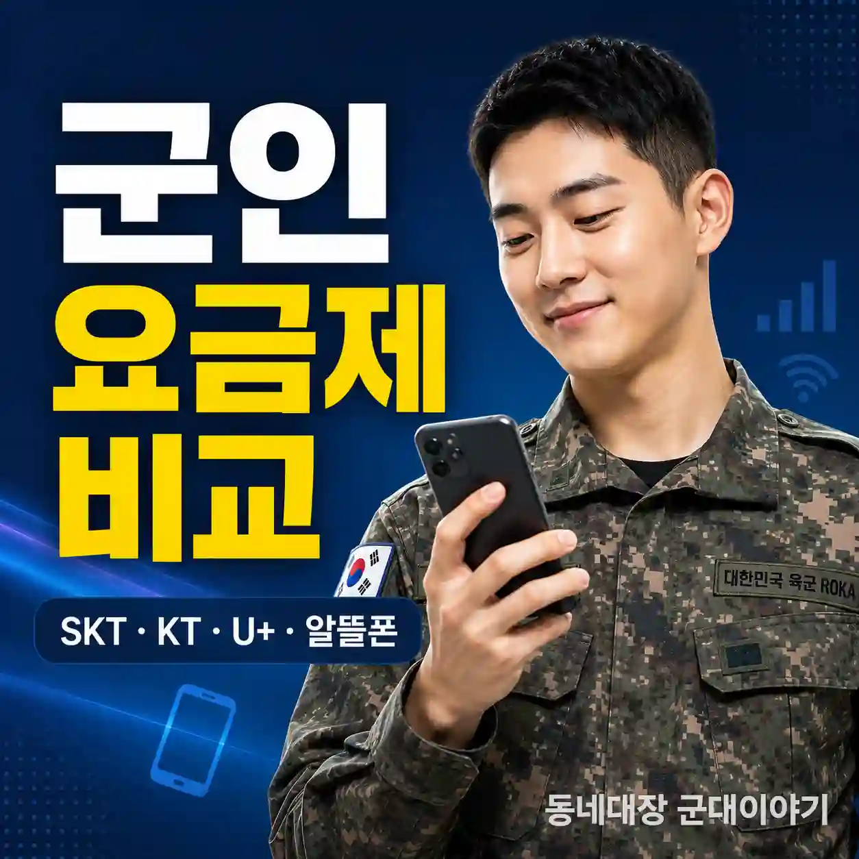 군인 요금제 비교|SKT·KT·LG U+ 군인 할인부터 알뜰폰까지 확인하세요