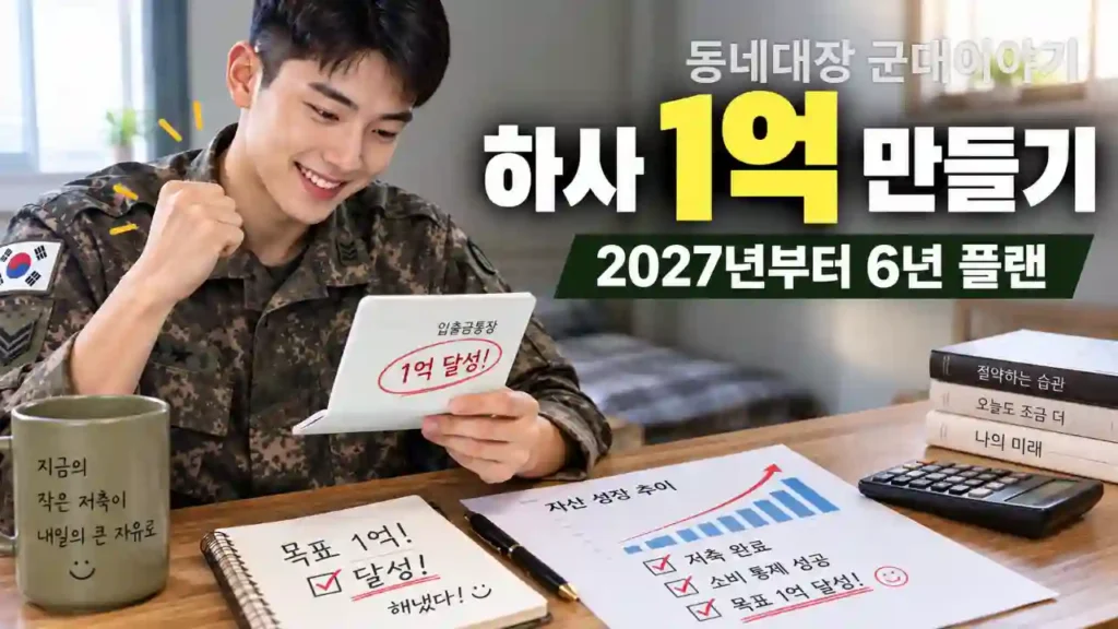 하사-1억-모으기-2027년-월-100만원으로-6년-종잣돈-플랜