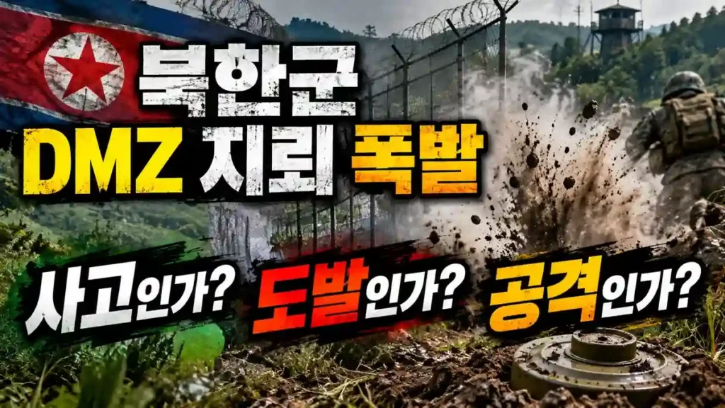 북한군 DMZ 지뢰 폭발, 사고인가 도발인가 공격인가